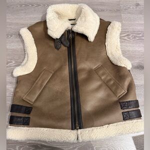 Zara Double faced vest